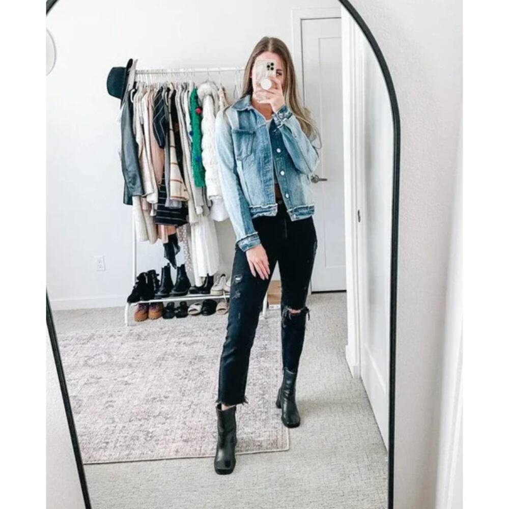 Abercrombie The Mom High Rise‎ Black Jeans